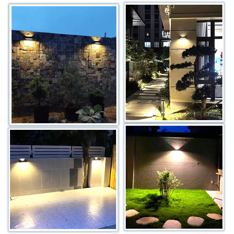 Rectangular Aluminum Up Down Outdoor Light