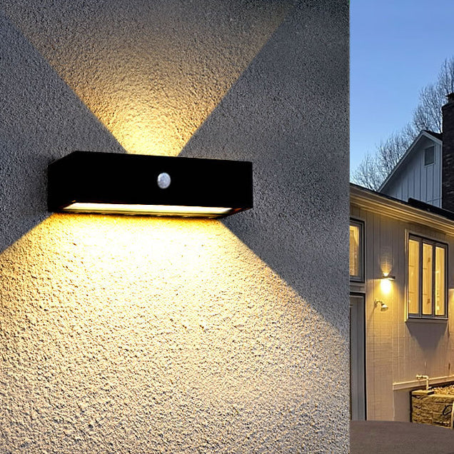 Rectangular Aluminum Up Down Outdoor Light