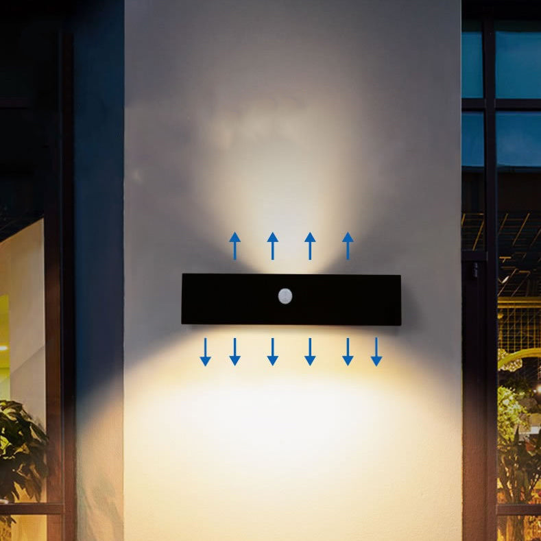 Rectangular Aluminum Up Down Outdoor Light