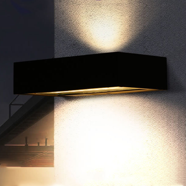 Rectangular Aluminum Up Down Outdoor Light