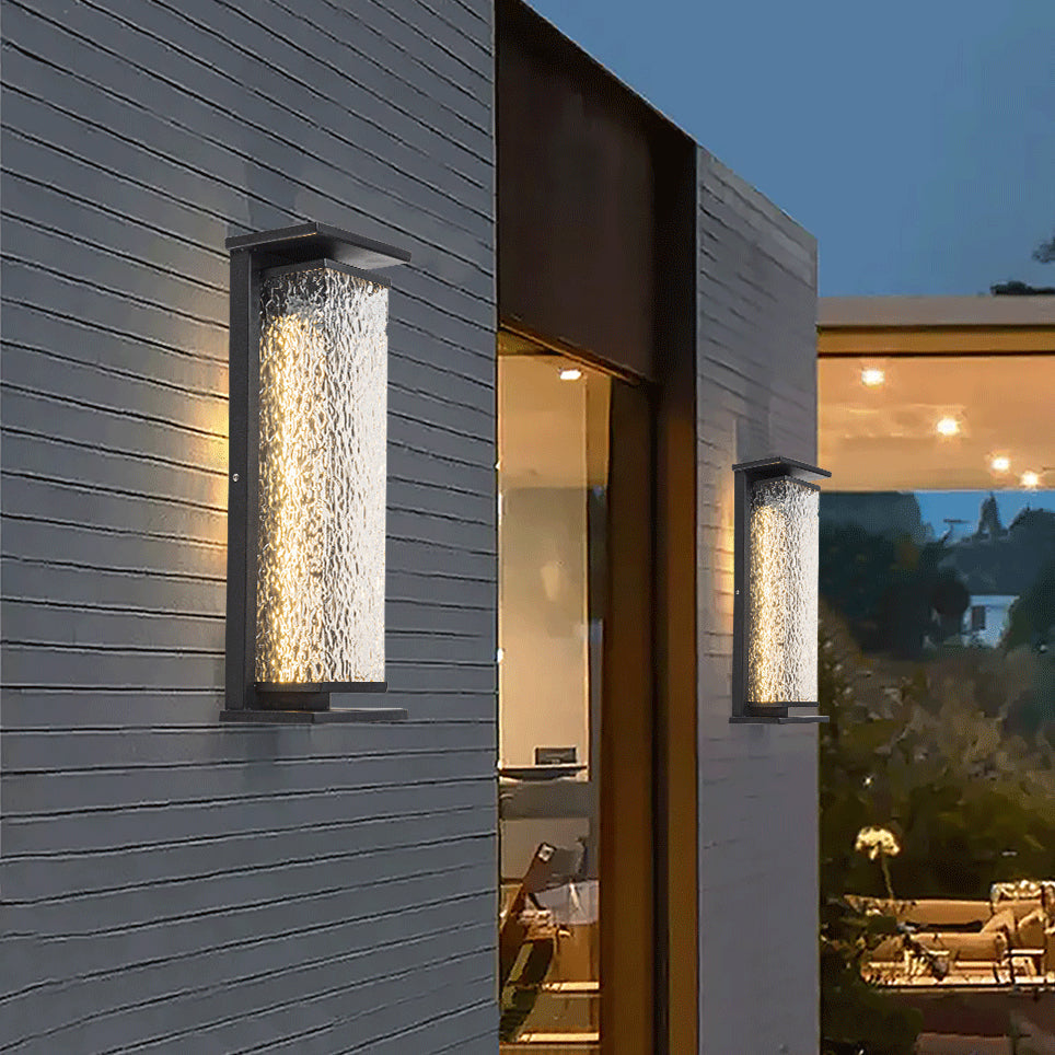 Stainless Steel Crack Cuboid Outdoor Light