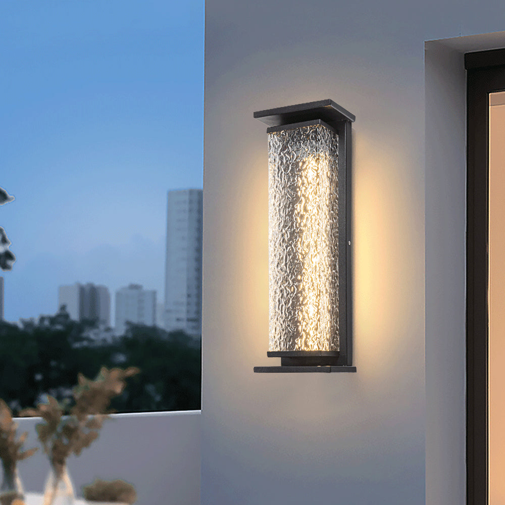 Stainless Steel Crack Cuboid Outdoor Light