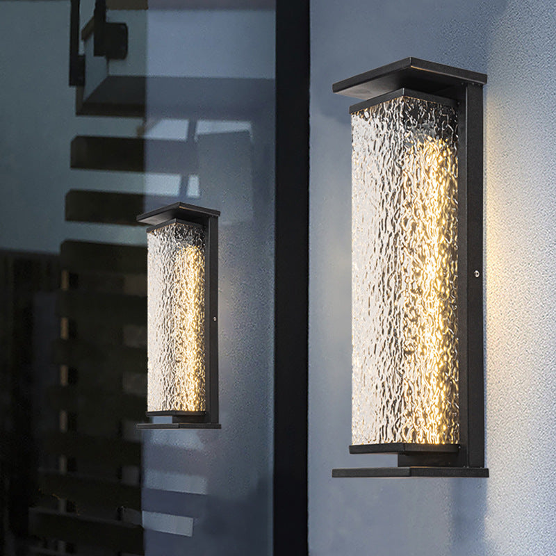 Stainless Steel Crack Cuboid Outdoor Light
