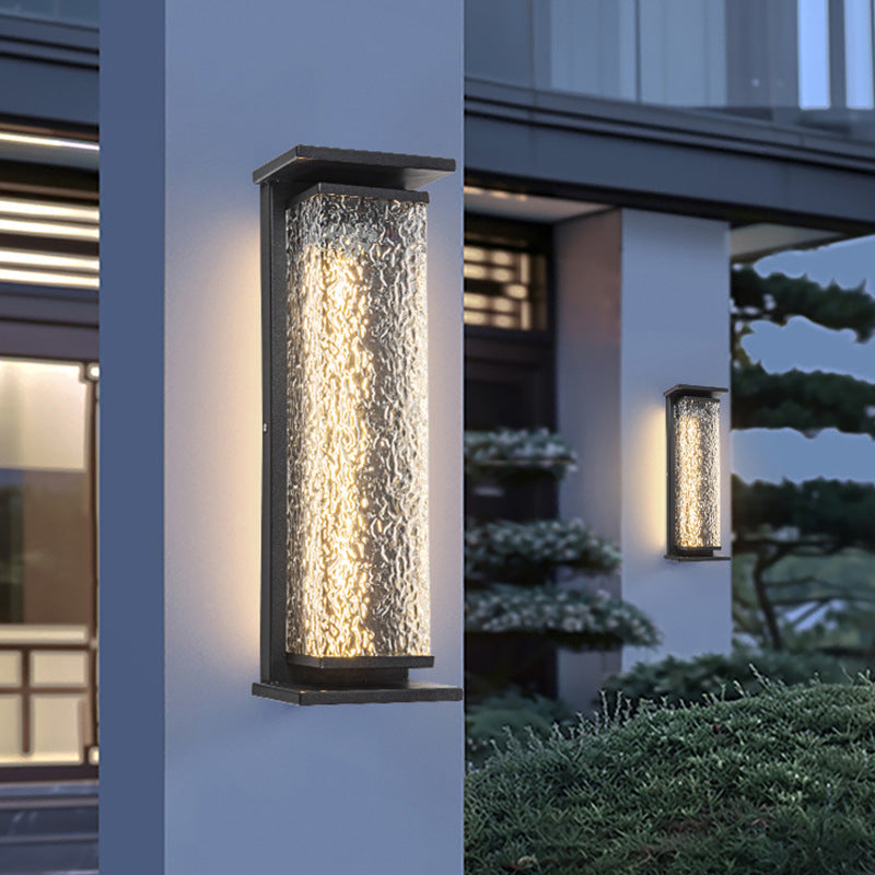 Stainless Steel Crack Cuboid Outdoor Light