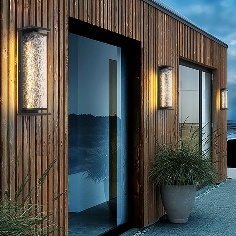 Stainless Steel Crack Cuboid Outdoor Light