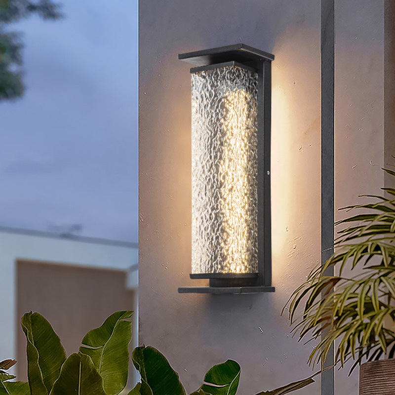 Stainless Steel Crack Cuboid Outdoor Light