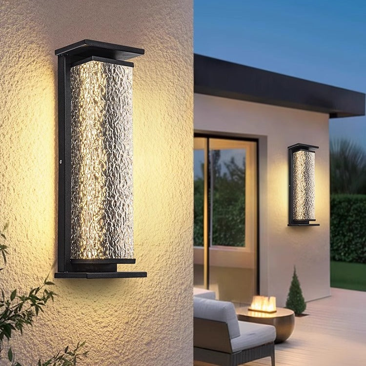 Stainless Steel Crack Cuboid Outdoor Light