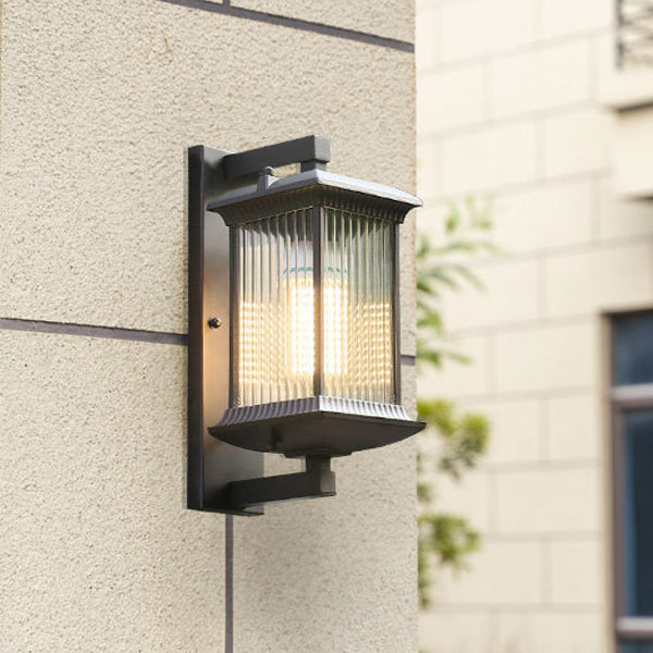 Aluminum Glass Column Garden Outdoor Light