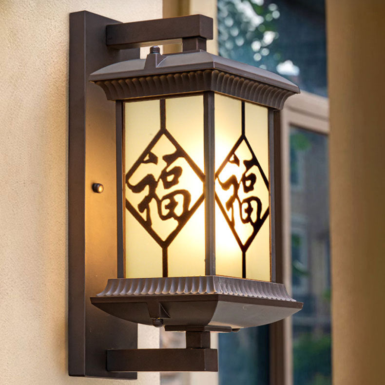 Aluminum Glass Column Garden Outdoor Light
