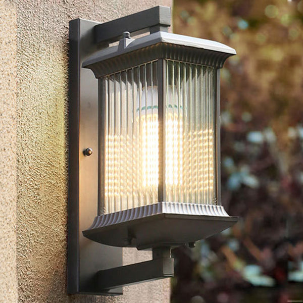 Aluminum Glass Column Garden Outdoor Light
