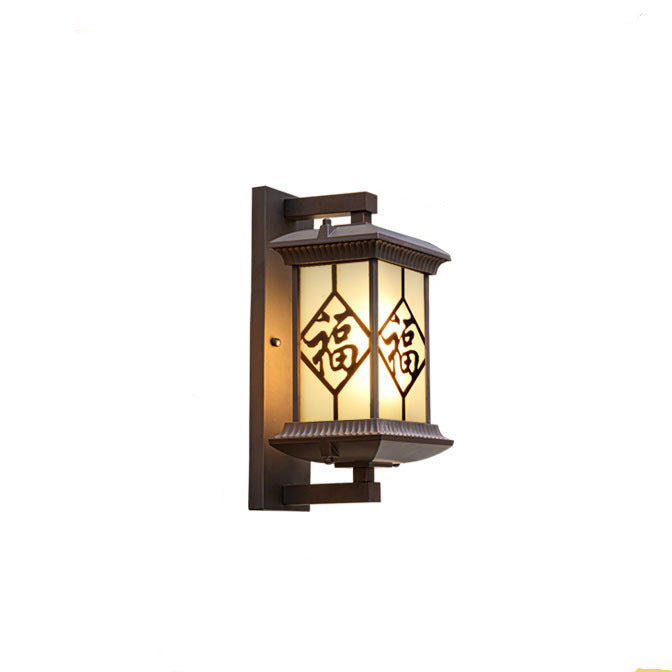 Aluminum Glass Column Garden Outdoor Light