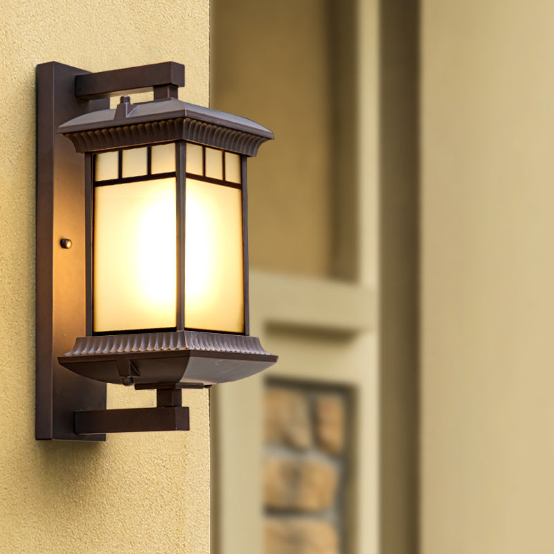 Aluminum Glass Column Garden Outdoor Light