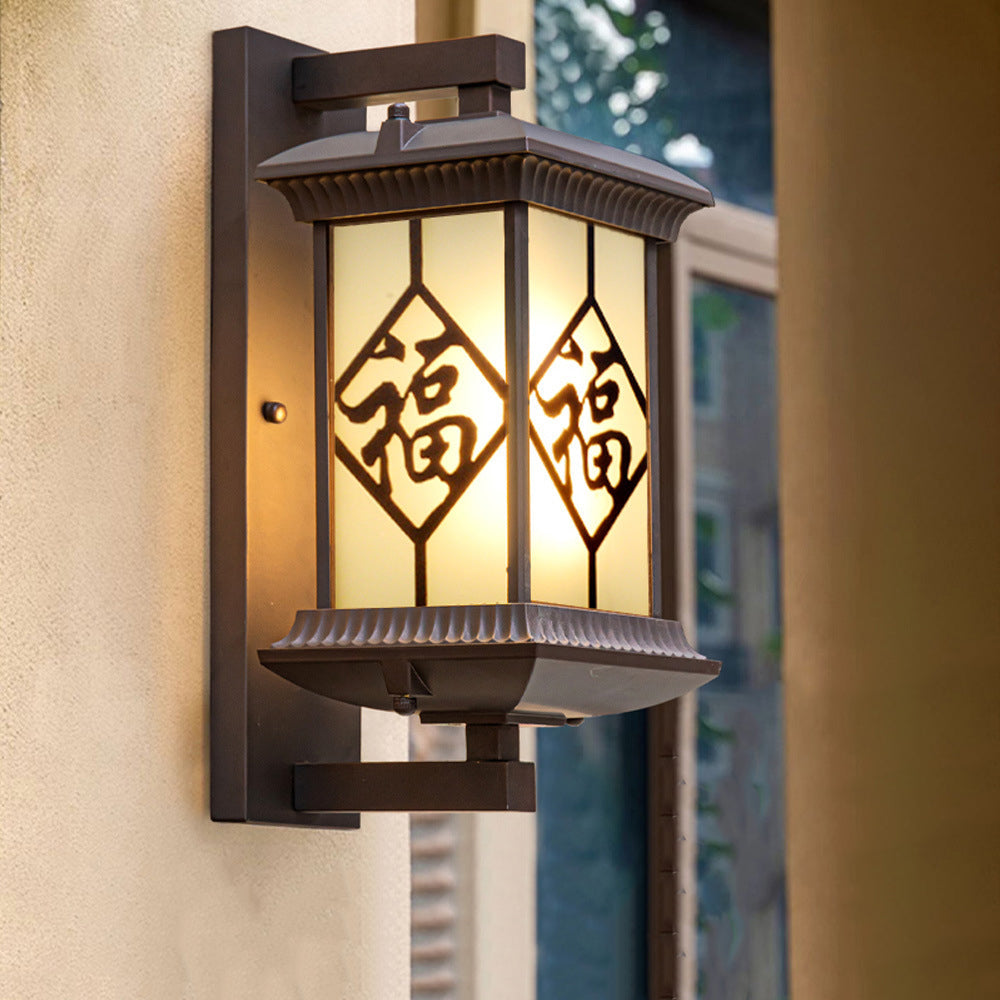 Aluminum Glass Column Garden Outdoor Light
