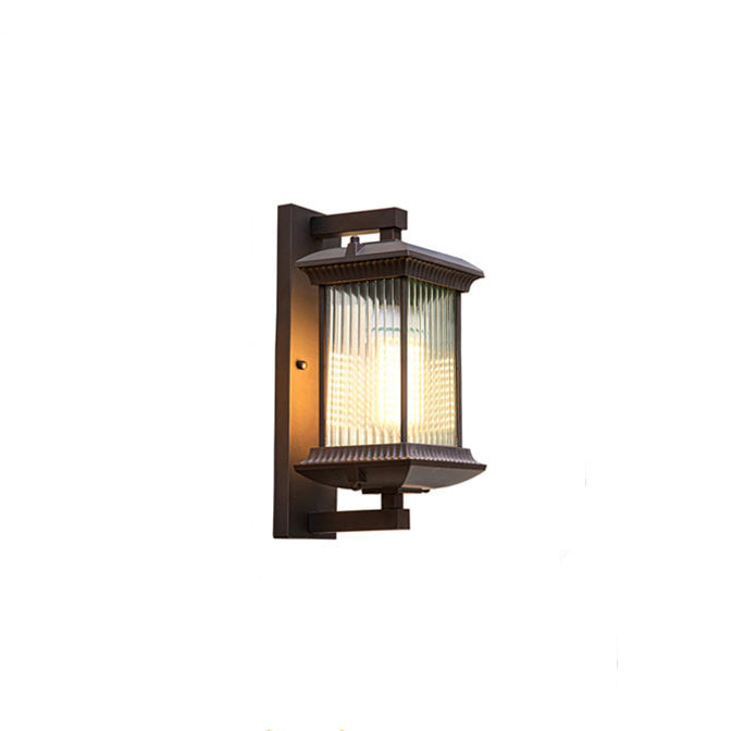 Aluminum Glass Column Garden Outdoor Light