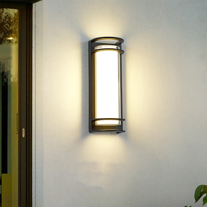 Aluminum Acrylic Cylinder Patio Outdoor Light