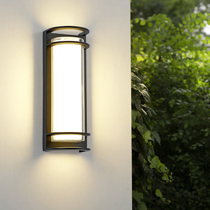 Aluminum Acrylic Cylinder Patio Outdoor Light