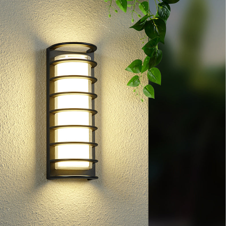 Aluminum Acrylic Cylinder Patio Outdoor Light