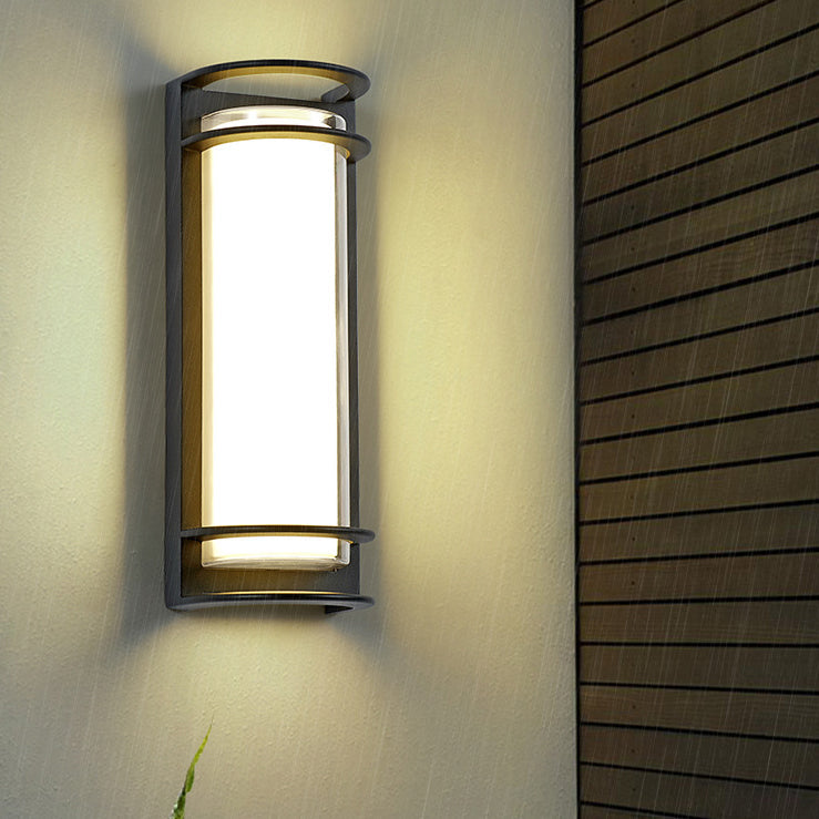 Aluminum Acrylic Cylinder Patio Outdoor Light