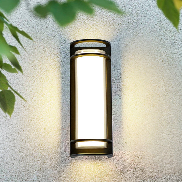 Aluminum Acrylic Cylinder Patio Outdoor Light