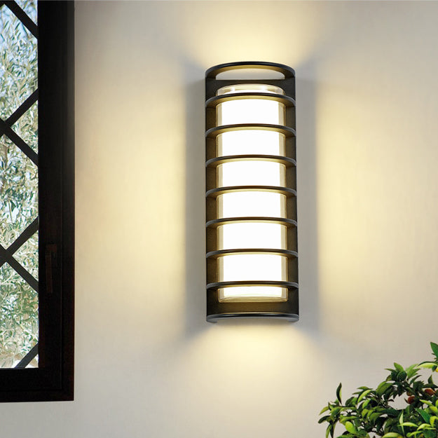 Aluminum Acrylic Cylinder Patio Outdoor Light