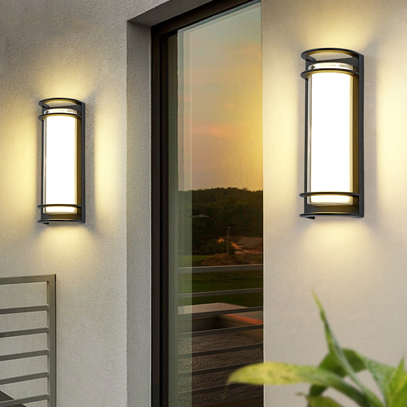 Aluminum Acrylic Cylinder Patio Outdoor Light