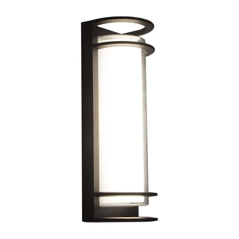 Aluminum Acrylic Cylinder Patio Outdoor Light