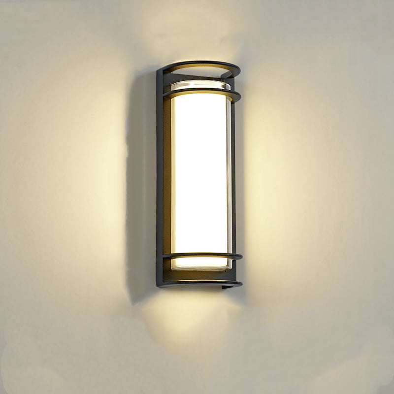 Aluminum Acrylic Cylinder Patio Outdoor Light