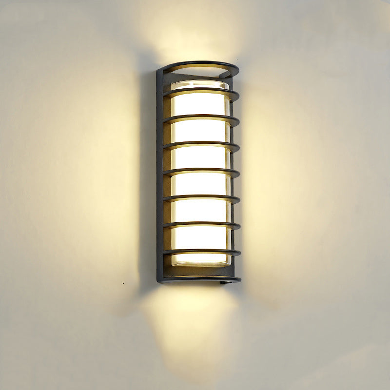 Aluminum Acrylic Cylinder Patio Outdoor Light