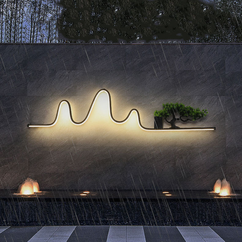 Aluminum Arc Linear PVC Outdoor Light