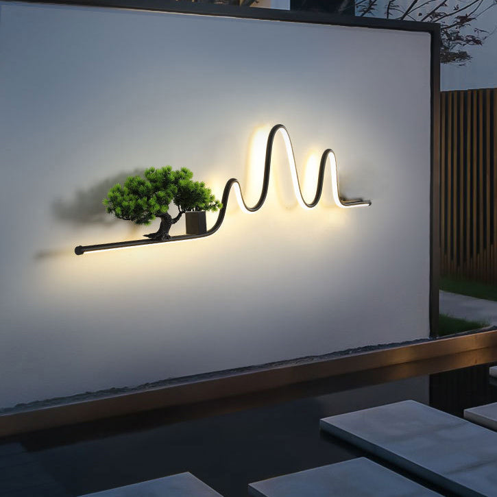 Aluminum Arc Linear PVC Outdoor Light