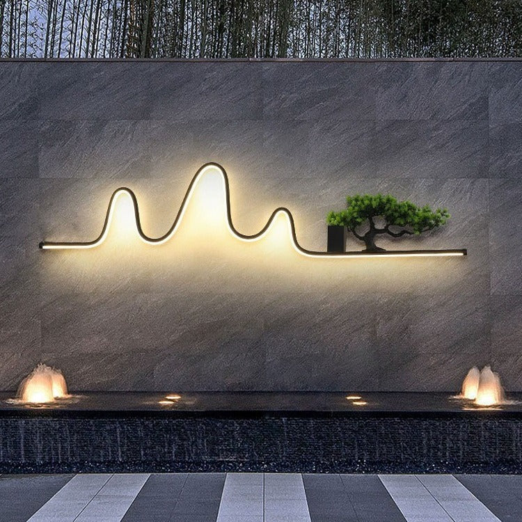 Aluminum Arc Linear PVC Outdoor Light
