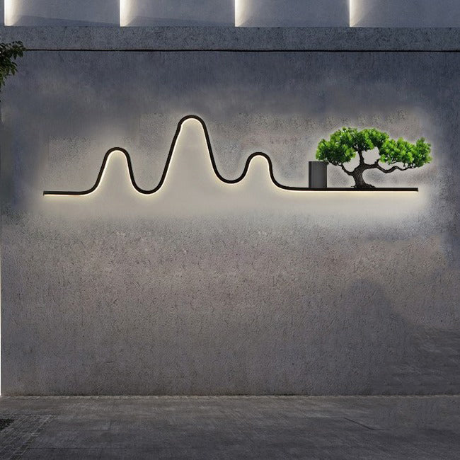 Aluminum Arc Linear PVC Outdoor Light