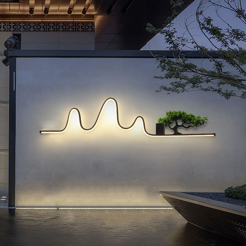 Aluminum Arc Linear PVC Outdoor Light