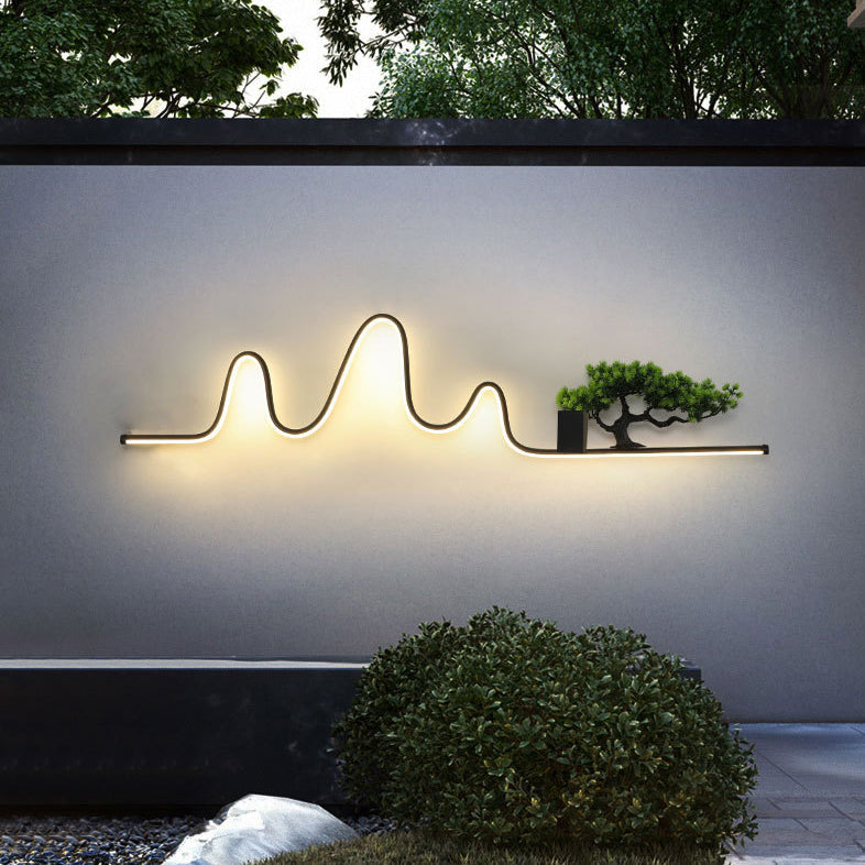 Aluminum Arc Linear PVC Outdoor Light