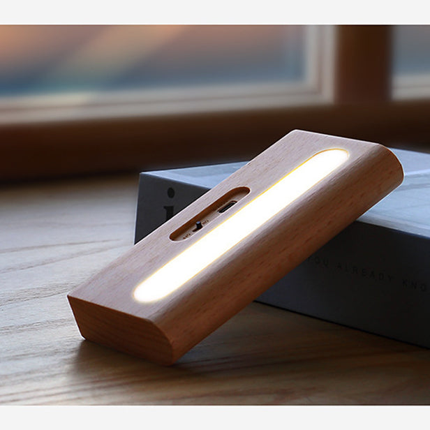 Solid Wood Rectangular Patio Outdoor Light