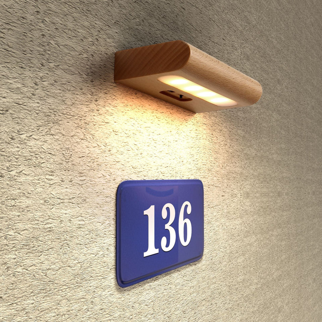 Solid Wood Rectangular Patio Outdoor Light