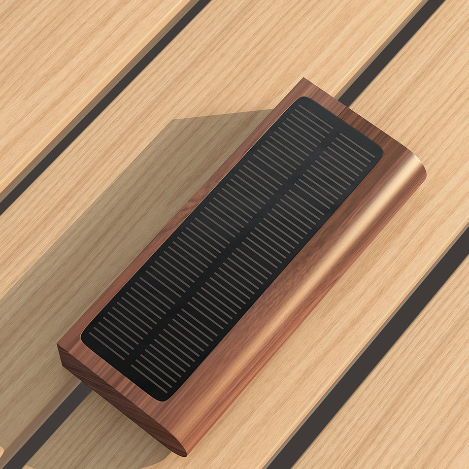 Solid Wood Rectangular Patio Outdoor Light