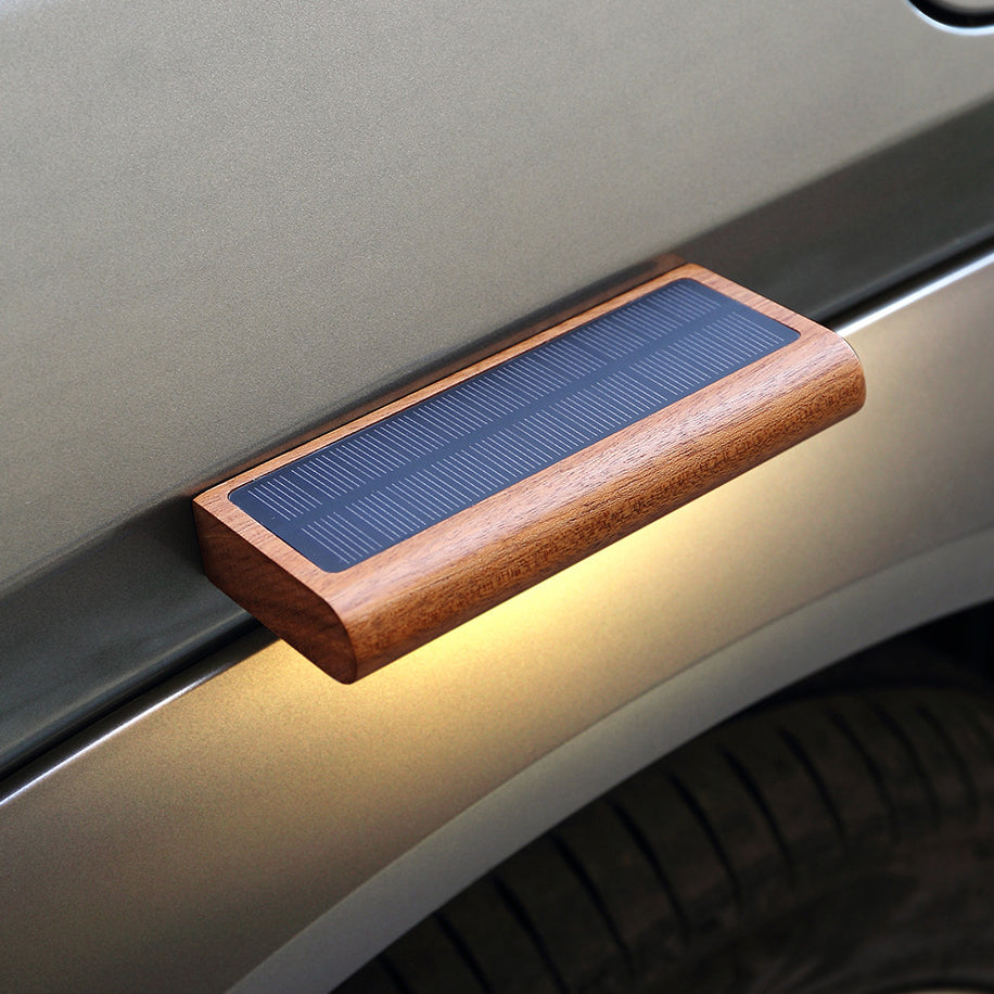 Solid Wood Rectangular Patio Outdoor Light