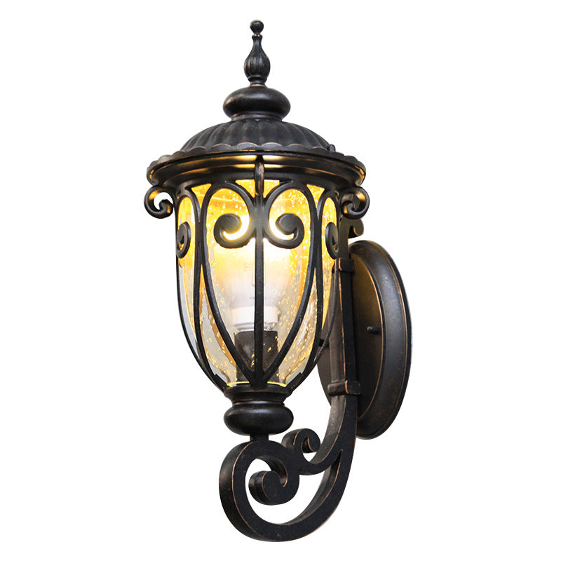 Antique Bronze Aluminum Glass Outdoor Light