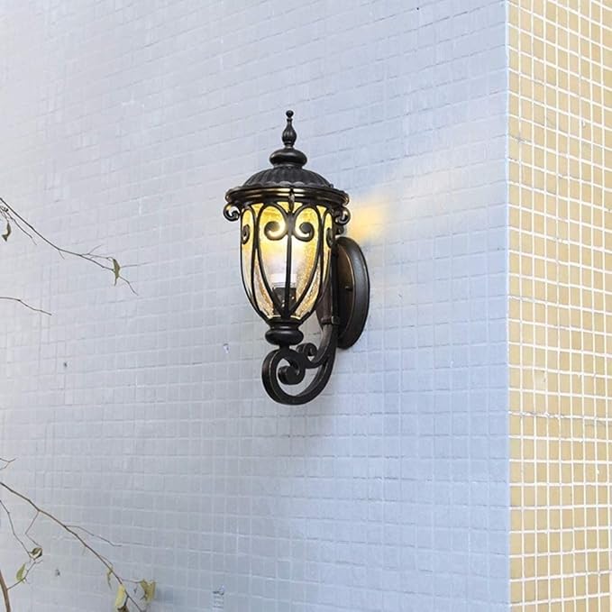 Antique Bronze Aluminum Glass Outdoor Light