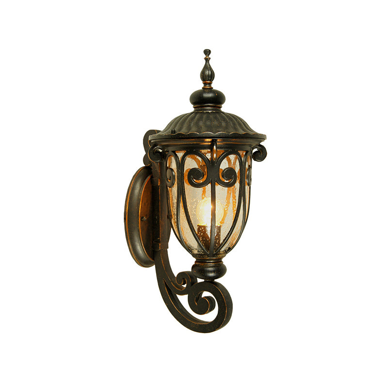 Antique Bronze Aluminum Glass Outdoor Light