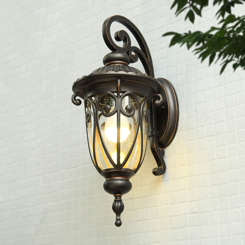 Antique Bronze Aluminum Glass Outdoor Light