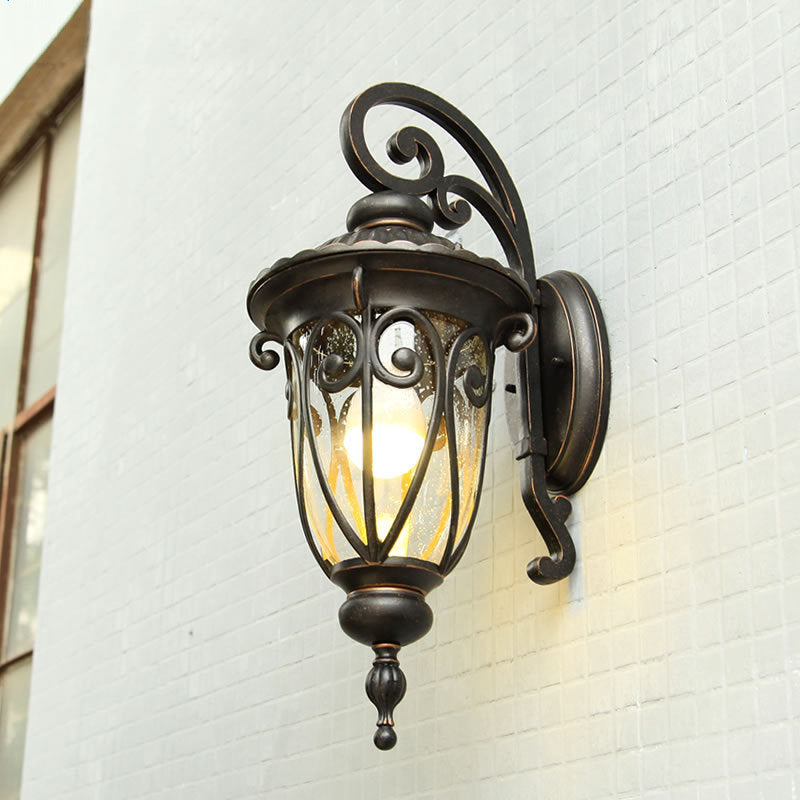 Antique Bronze Aluminum Glass Outdoor Light
