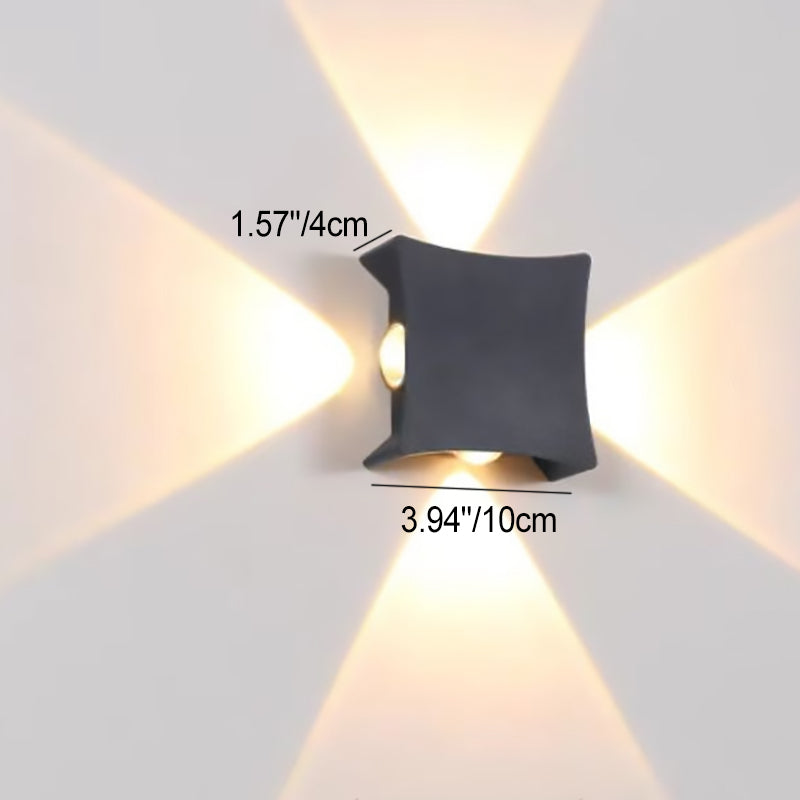 Aluminum Square Garden Outdoor Light