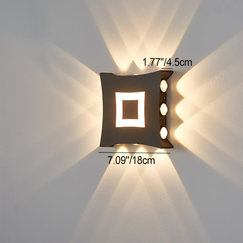 Aluminum Square Garden Outdoor Light