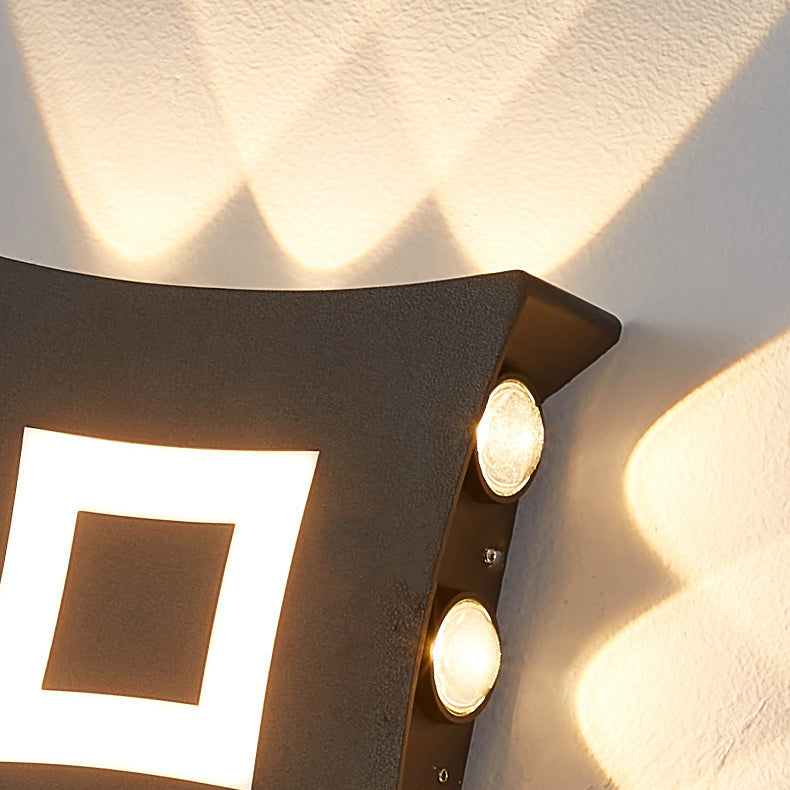 Aluminum Square Garden Outdoor Light