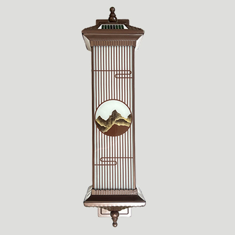 Aluminum Glass Rectangular Garden Outdoor Light