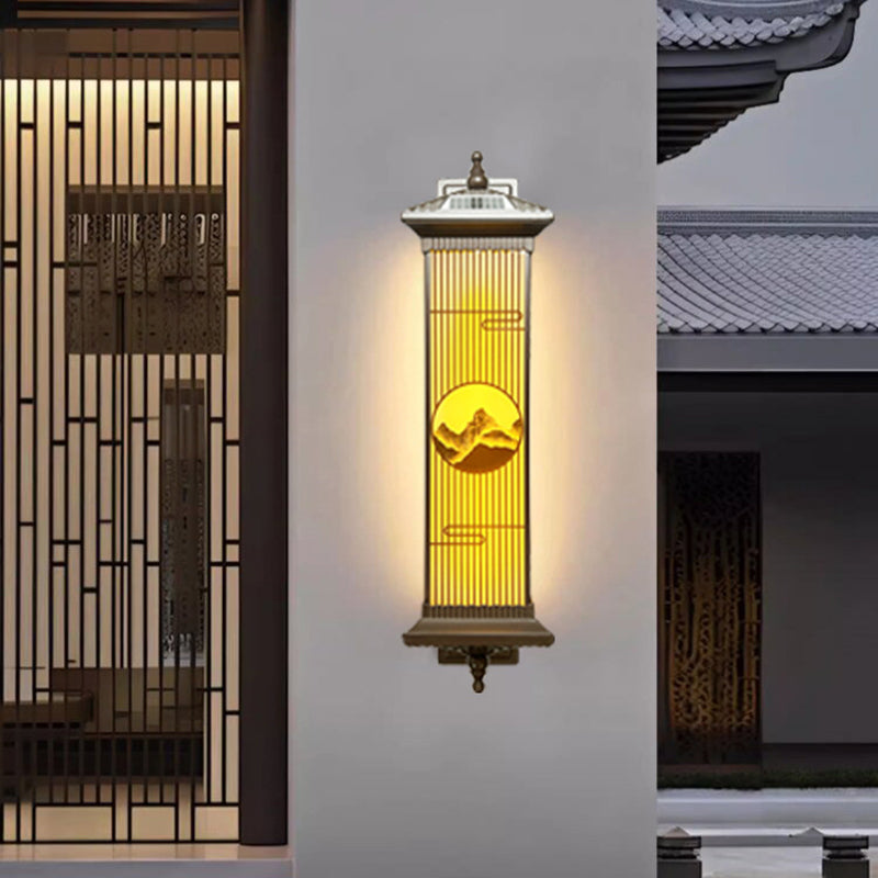 Aluminum Glass Rectangular Garden Outdoor Light