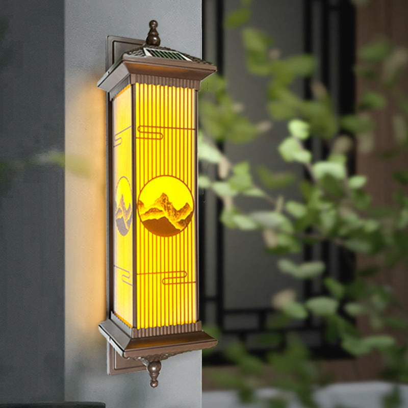Aluminum Glass Rectangular Garden Outdoor Light