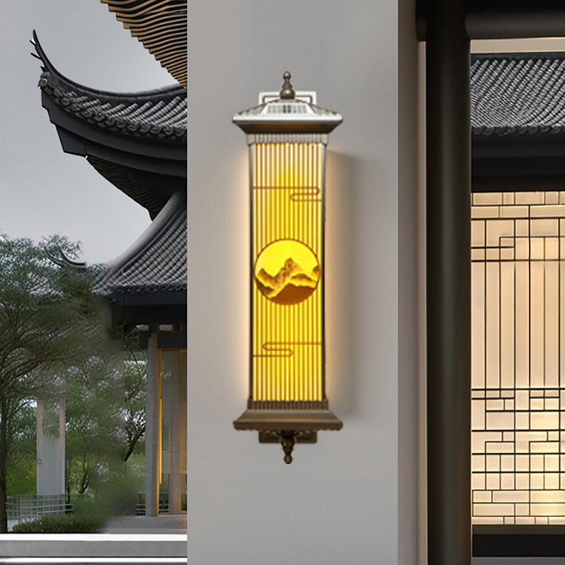 Aluminum Glass Rectangular Garden Outdoor Light